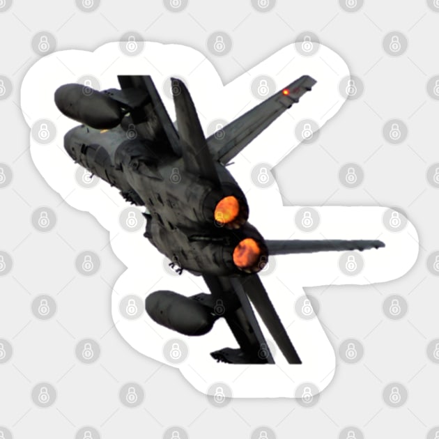 F/A-18 Afterburner Sticker by acefox1